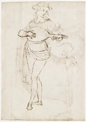 Recto: Een luitspeler, WA1846.6